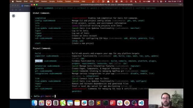 1-4 COMANDOS DE IONIC