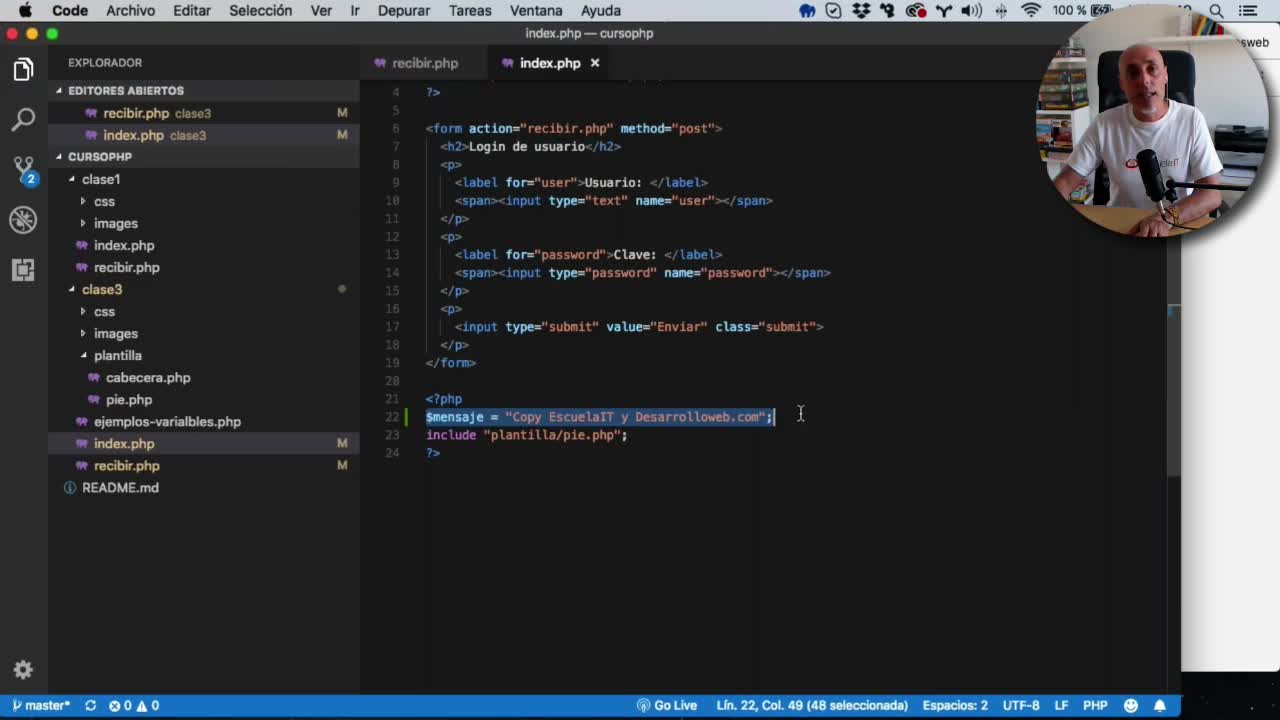 15 Ejemplo final con includes en PHP 1280x720